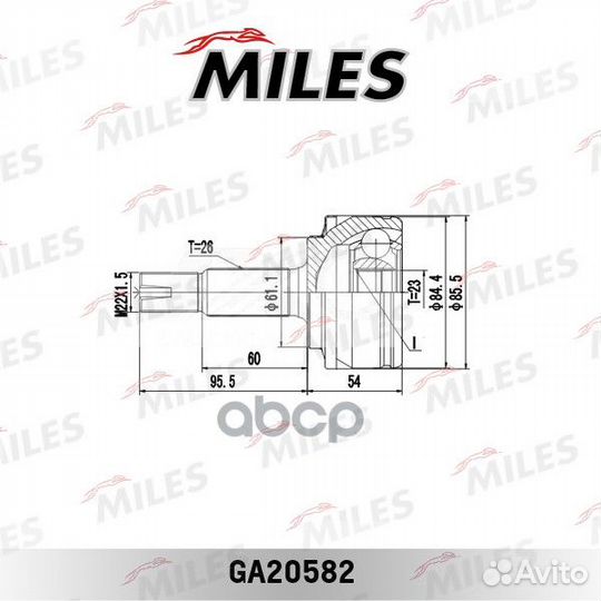 Шрус toyota auris E150/corolla X E150 1.3-1.6 0
