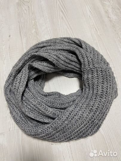 Комплект шапка, снуд и варежки