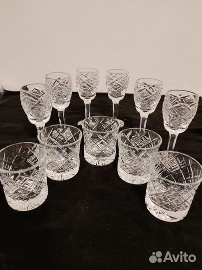 Рюмки стопки хрустальные