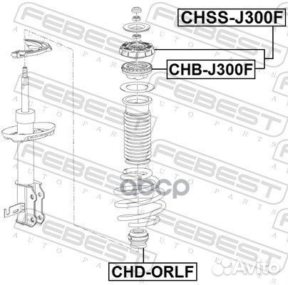 Опора амортизатора opel astra J (с подшипником)