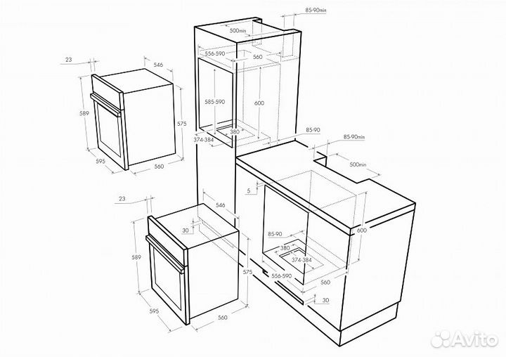 Газовый духовой шкаф Maunfeld mgog.673B