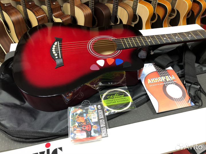 Гитара для начинающих + комплект
