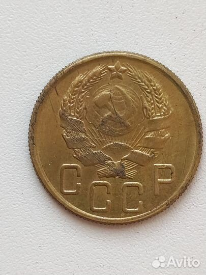 Монета 5 копеек 1935 года