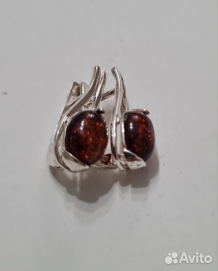 Серьги серебро