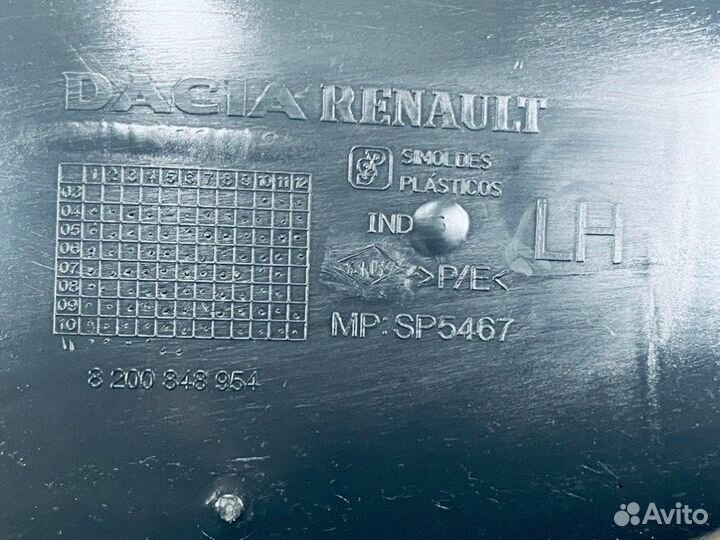 Локер задний левый Renault Logan седан K7M 2011