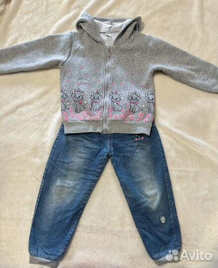 Костюм с начесом для девочки 116 размер
