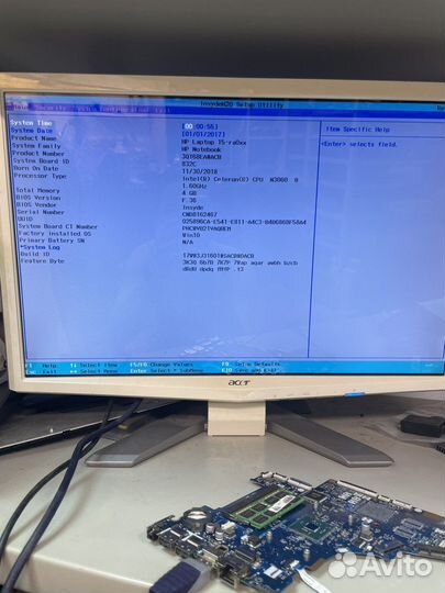 Материнская плата CSL50/CSL52 LA-E811P