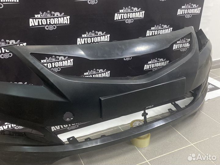 Передний бампер на hyundai solaris (2014-2017)