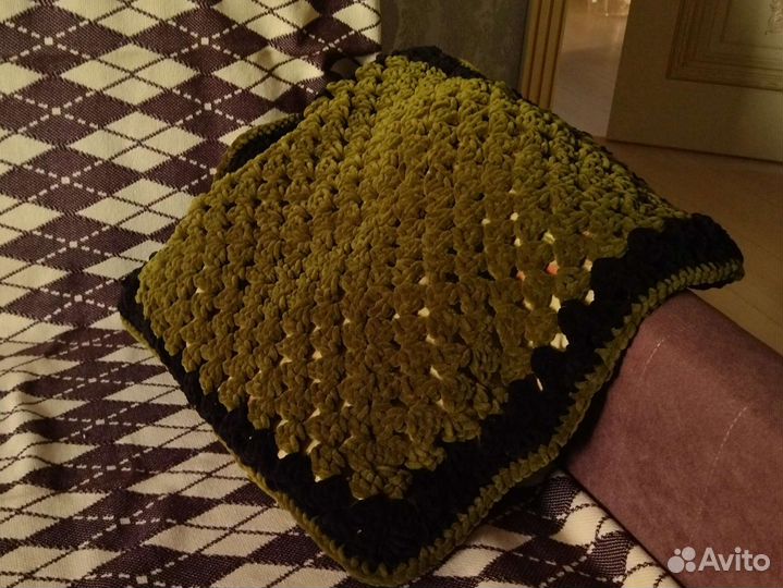 Наволочка из плюшевой пряжи