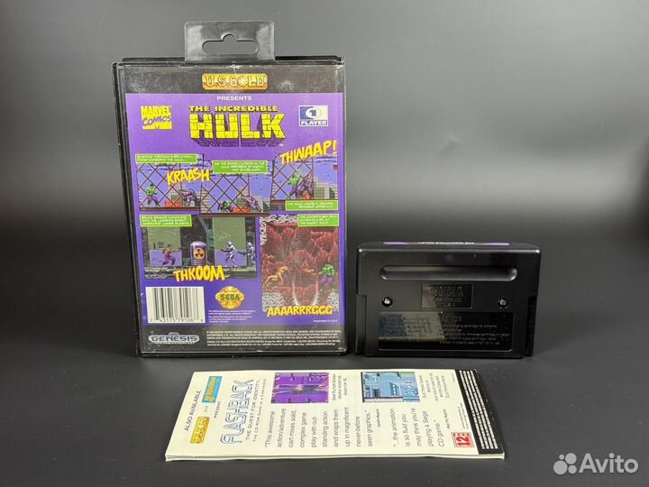 Игра на Sega Genesis - The Incredible Hulk