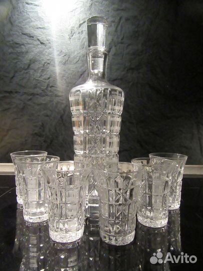 Дятьковский хрусталь - графин и 6 стопок