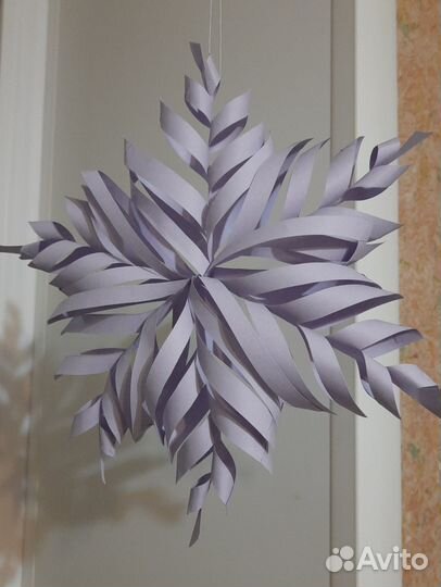 Объемные снежинки