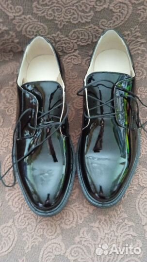 Полуботинки для военнослужащих лакированные