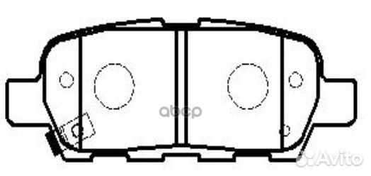 GK0732 колодки дисковые задние Nissan X-Trail 2