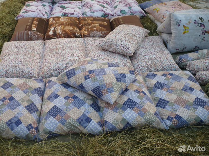 Подушки с сеном,матрасики,валики для отдыха / бани