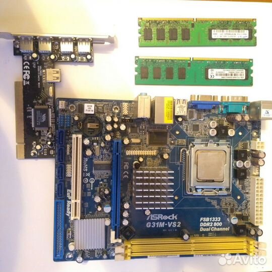 Asrock g31m-vs2,ddr2,usb порт