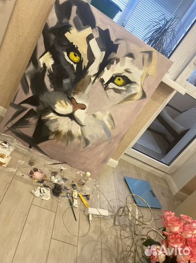 Картина маслом на холсте большая