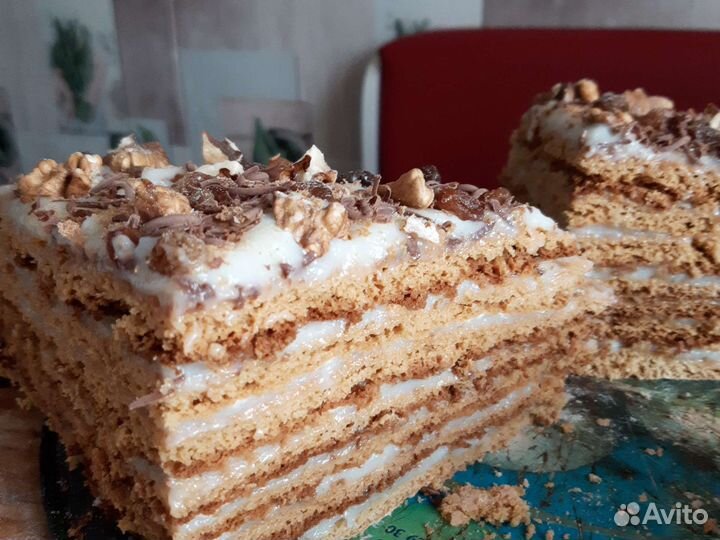 Домашний медовый торт