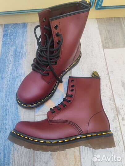 Ботинки 38 размер Dr martens 1460 вишневые