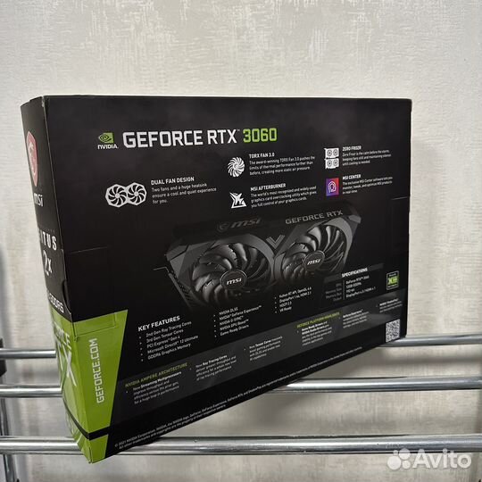 Видеокарта MSI nvidia GeForce RTX 3060 12gb