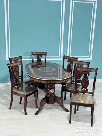 Комплект стол 6 стульев