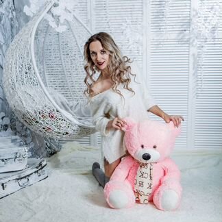 Плюшевый медведь средний из качественного материал