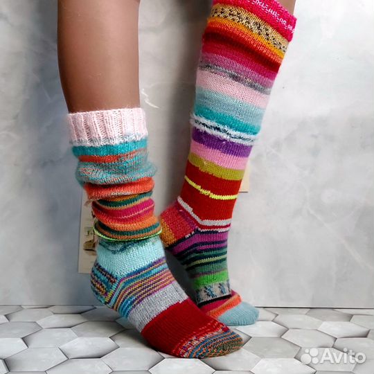 Гольфы вязаные ручной работы