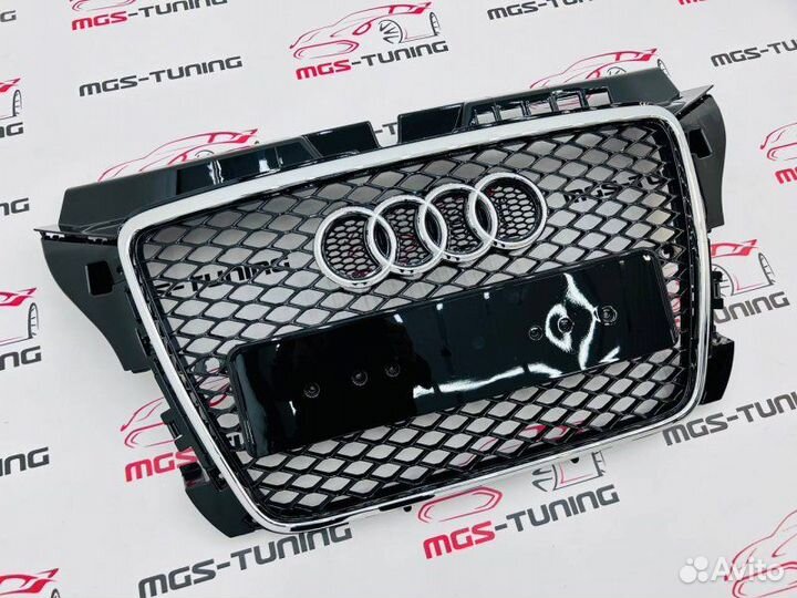 Решетка на Audi A3 в стиле RS3 08-13гг. дизайн 1