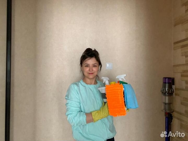 Уборка квартир, мытьё окон, клининг