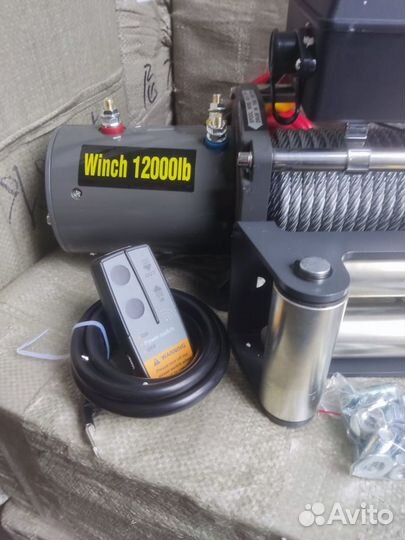 Лебедка 12v Electric Winch 12000 lbs сталь