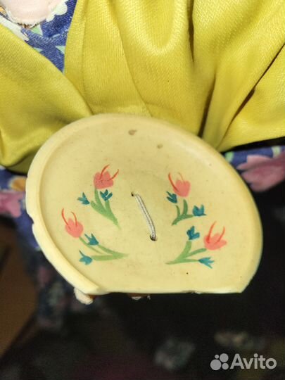 Винтажная кукла баба на самовар СССР