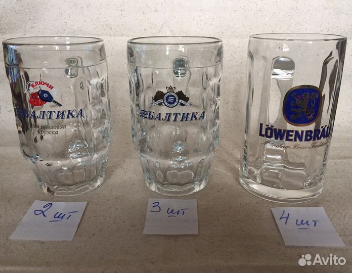 Кружка пивная. 0,5 литра. Стекло