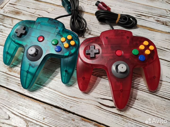 Nintendo 64 + expansion pak + 2 контроллера