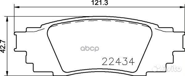 Колодки тормозные NP1112 nisshinbo