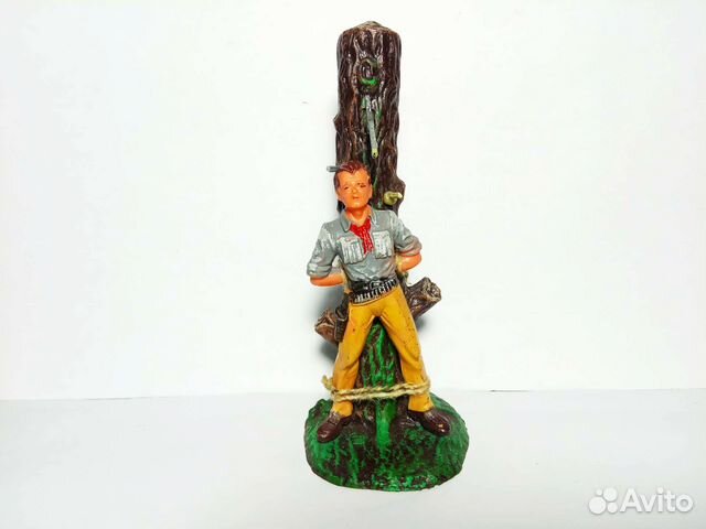 Солдатики elastolin Ковбой у столба пыток 6958