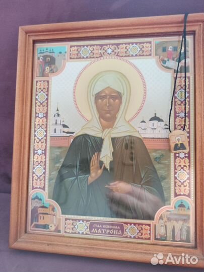 Икона и ладанка Матронушки