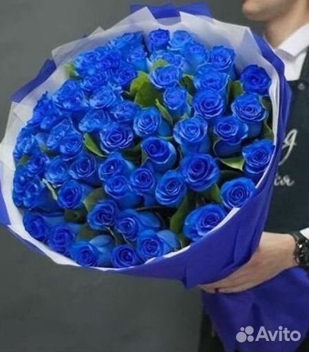 Синие розы Букеты доставка цветов