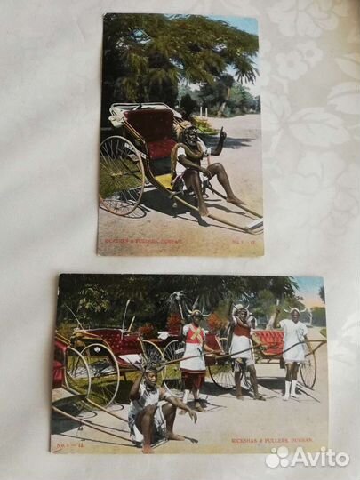 Старинные открытки, нач. 20 века. Дурбан. юар