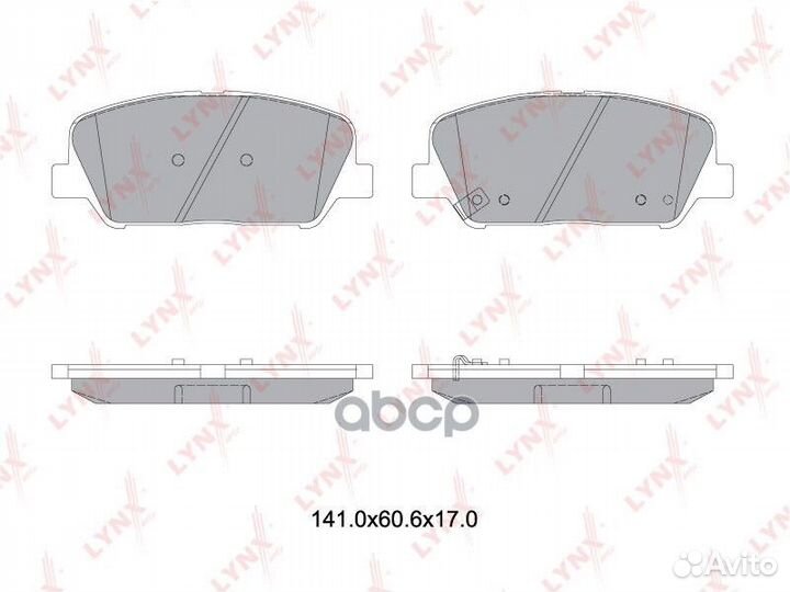 Колодки тормозные дисковые перед BD3631 LYN