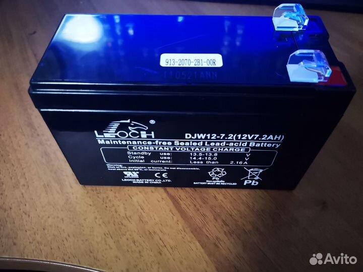Аккумулятор 12V - 7.2Ah