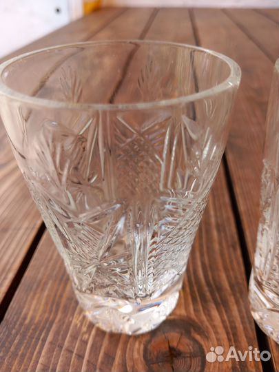 Хрусталь стаканы, рюмки, кружки
