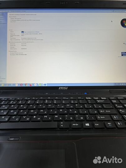 Игровой ноутбук MSI 17.3 Б/У