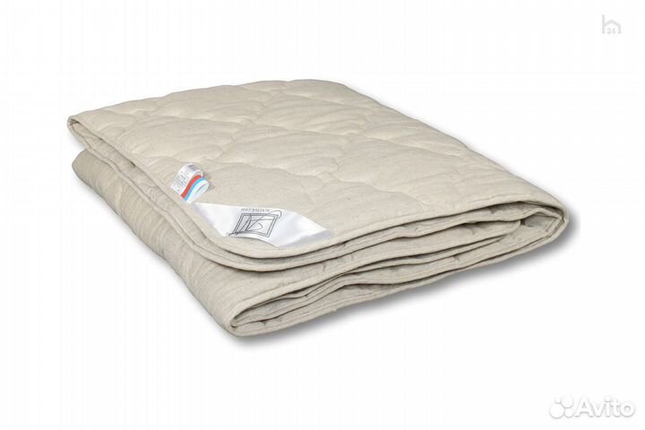 Одеяло легкое двуспальное стеганное Лён