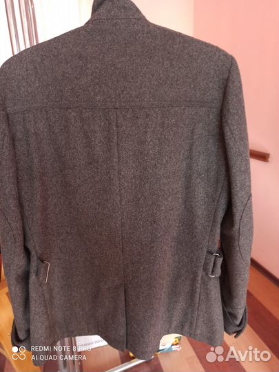 Мужская шерстяная куртка (полупальто) р. 54, 