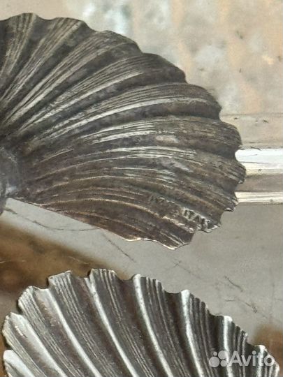 Комплект масло уксус на подносе, ложка ракушка