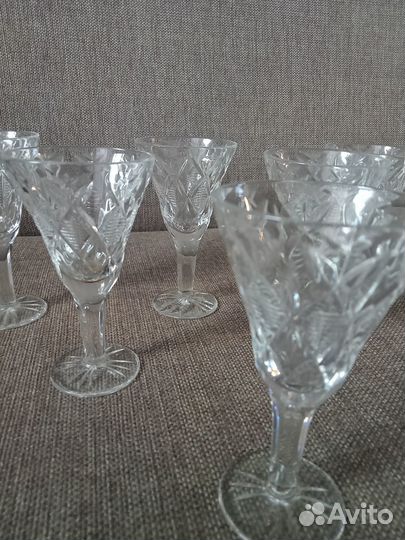 Бокалы рюмки советские хрусталь СССР