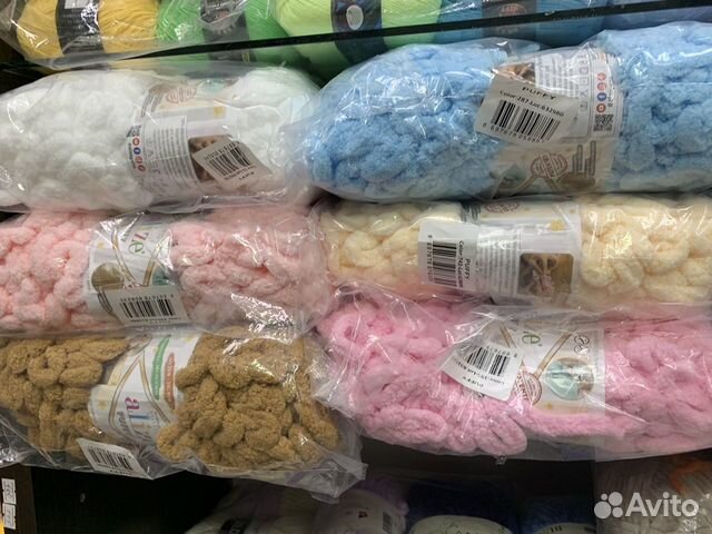 Плюшевая Пряжа Вязь 