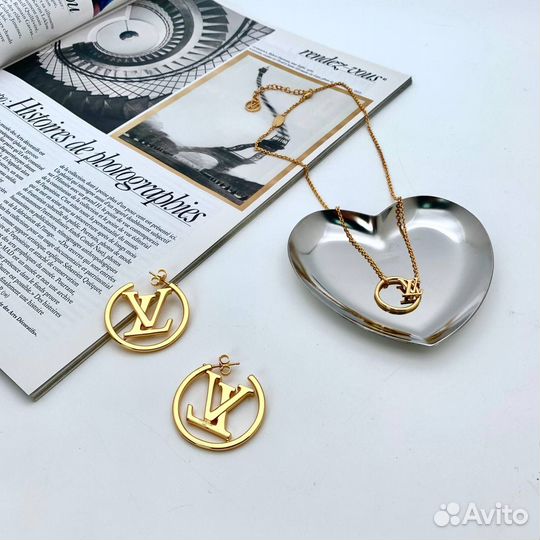 Серьги louis vuitton