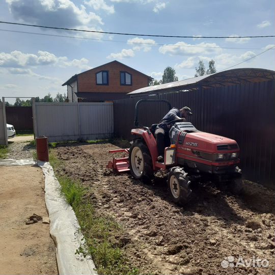 Вспашка мини-трактором