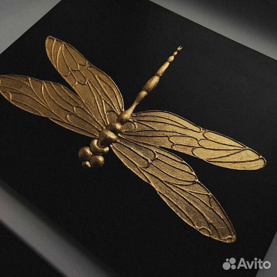 Текстурная картина с поталью